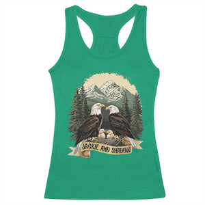 Funny Jackie And Shadow Eagle Family Matching Racerback Tank Top Eagle Lover TS11 Irish Green Print Your Wear