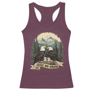 Funny Jackie And Shadow Eagle Family Matching Racerback Tank Top Eagle Lover TS11 Maroon Print Your Wear
