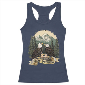 Funny Jackie And Shadow Eagle Family Matching Racerback Tank Top Eagle Lover TS11 Navy Print Your Wear