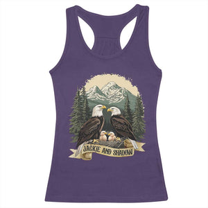 Funny Jackie And Shadow Eagle Family Matching Racerback Tank Top Eagle Lover TS11 Purple Print Your Wear