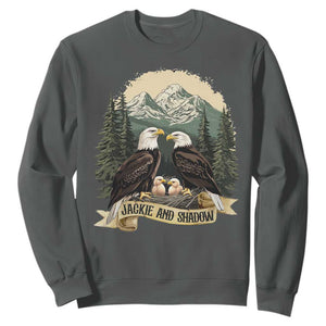 Funny Jackie And Shadow Eagle Family Matching Sweatshirt Eagle Lover TS11 Dark Heather Print Your Wear
