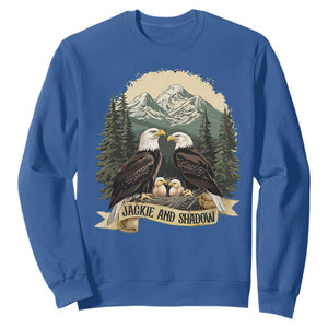 Funny Jackie And Shadow Eagle Family Matching Sweatshirt Eagle Lover TS11 Royal Blue Print Your Wear