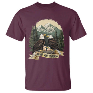 Funny Jackie And Shadow Eagle Family Matching T Shirt Eagle Lover TS11 Maroon Print Your Wear