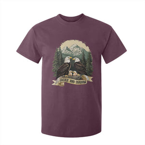 Funny Jackie And Shadow Eagle Family Matching T Shirt For Kid Eagle Lover TS11 Maroon Print Your Wear