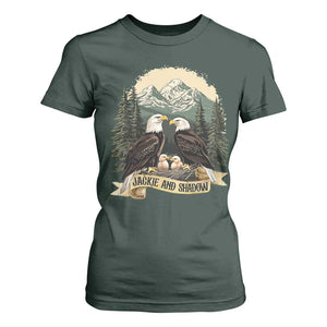 Funny Jackie And Shadow Eagle Family Matching T Shirt For Women Eagle Lover TS11 Dark Forest Green Print Your Wear