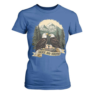 Funny Jackie And Shadow Eagle Family Matching T Shirt For Women Eagle Lover TS11 Royal Blue Print Your Wear