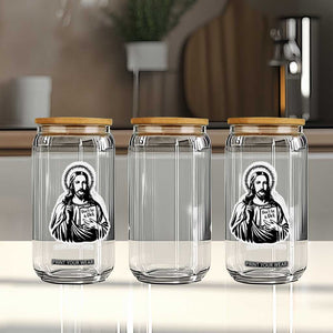 Funny Jesus Saying Glass Can Don't Be A D*ck TS02 Print Your Wear