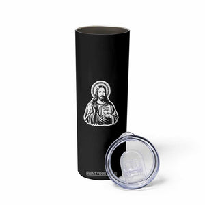 Funny Jesus Saying Skinny Tumbler Don't Be A D*ck TS02 Print Your Wear