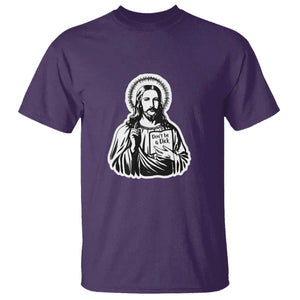 Funny Jesus Saying T Shirt Don't Be A D*ck TS02 Purple Print Your Wear
