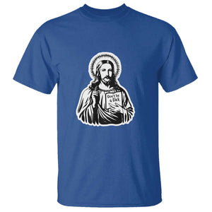 Funny Jesus Saying T Shirt Don't Be A D*ck TS02 Royal Blue Print Your Wear
