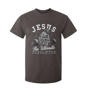 Funny Jesus The Ultimate Deadlifter T Shirt For Kid Christian Workout Gym TS11 Dark Chocolate Print Your Wear