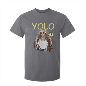 Funny Jesus YOLO JK T Shirt For Kid Just Kidding Funny Christian Religious TS02 Charcoal Print Your Wear