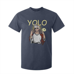 Funny Jesus YOLO JK T Shirt For Kid Just Kidding Funny Christian Religious TS02 Navy Print Your Wear