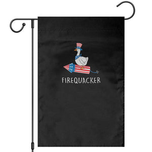 Funny July 4th Goose Garden Flag Patriotic Goose Firework Firequacker Independence Day TS10 Black Print Your Wear