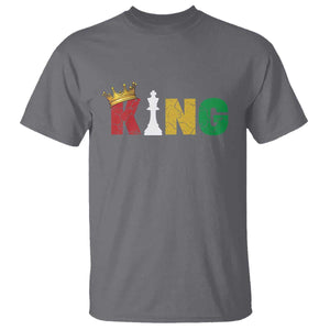Funny Juneteenth King T Shirt Black Father Chess African American TS11 Charcoal Print Your Wear