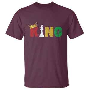 Funny Juneteenth King T Shirt Black Father Chess African American TS11 Maroon Print Your Wear