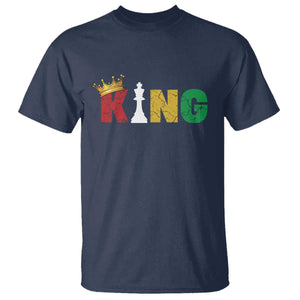 Funny Juneteenth King T Shirt Black Father Chess African American TS11 Navy Print Your Wear