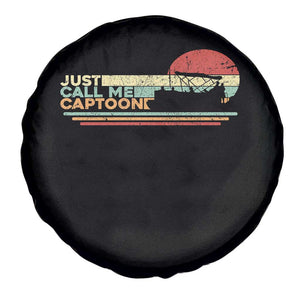 Funny Just Call Me Captoon Spare Tire Cover Pontoon Boat Captain TS11 Print Your Wear