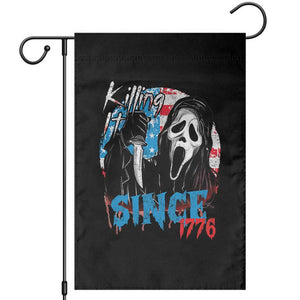Funny Killing It Since 1776 Garden Flag Horror Movie 4th Of July USA Ghost TS11 Black Print Your Wear