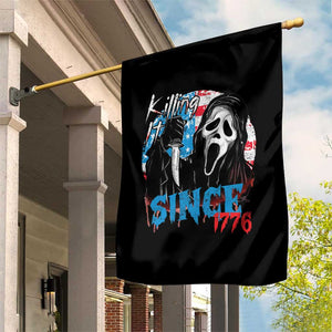 Funny Killing It Since 1776 Garden Flag Horror Movie 4th Of July USA Ghost TS11 Print Your Wear