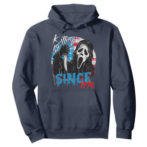 Funny Killing It Since 1776 Hoodie Horror Movie 4th Of July USA Ghost TS11 Navy Print Your Wear