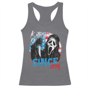 Funny Killing It Since 1776 Racerback Tank Top Horror Movie 4th Of July USA Ghost TS11 Charcoal Print Your Wear