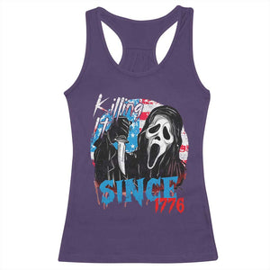 Funny Killing It Since 1776 Racerback Tank Top Horror Movie 4th Of July USA Ghost TS11 Purple Print Your Wear