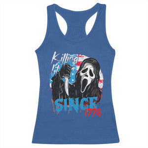 Funny Killing It Since 1776 Racerback Tank Top Horror Movie 4th Of July USA Ghost TS11 Royal Blue Print Your Wear