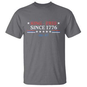 Funny King Free Since 1776 8647 T Shirt TS11 Charcoal Print Your Wear