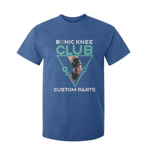 Funny Knee Replacement Surgery T Shirt For Kid Bionic Knee Club Custom Parts TS02 Royal Blue Print Your Wear