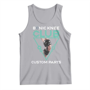 Funny Knee Replacement Surgery Tank Top Bionic Knee Club Custom Parts TS02 Athletic Heather Print Your Wear