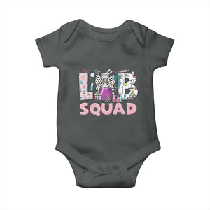 Funny Lab Squad Chemistry Laboratory Week Baby Onesie TS11 Dark Heather Print Your Wear