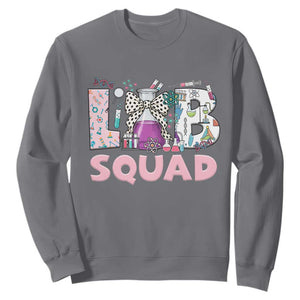 Funny Lab Squad Chemistry Laboratory Week Sweatshirt TS11 Charcoal Print Your Wear