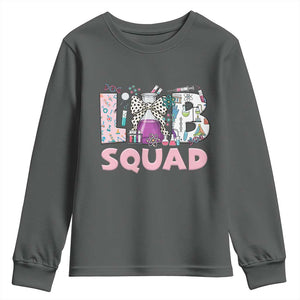 Funny Lab Squad Chemistry Laboratory Week Youth Sweatshirt TS11 Dark Heather Print Your Wear