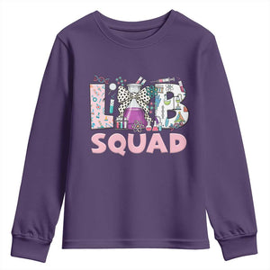 Funny Lab Squad Chemistry Laboratory Week Youth Sweatshirt TS11 Purple Print Your Wear