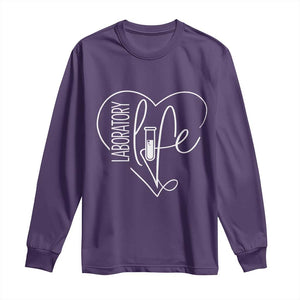 Funny Laboratory Life Lab Chemistry Scientist Long Sleeve Shirt TS11 Purple Print Your Wear