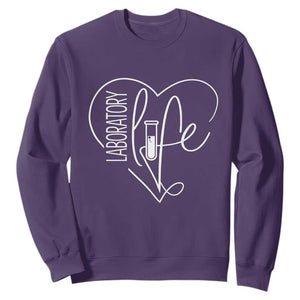 Funny Laboratory Life Lab Chemistry Scientist Sweatshirt TS11 Purple Print Your Wear