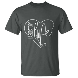Funny Laboratory Life Lab Chemistry Scientist T Shirt TS11 Dark Heather Print Your Wear