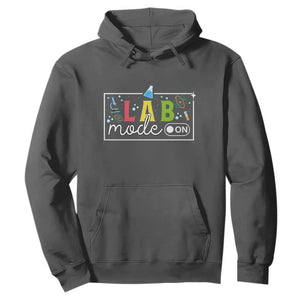 Funny Laboratory Scientist Hoodie Lab Mode On Chemistry Medical TS11 Dark Heather Print Your Wear