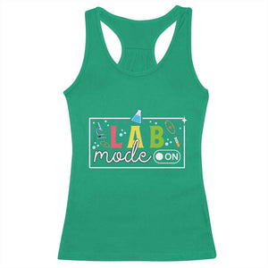 Funny Laboratory Scientist Racerback Tank Top Lab Mode On Chemistry Medical TS11 Irish Green Print Your Wear