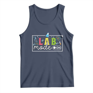Funny Laboratory Scientist Tank Top Lab Mode On Chemistry Medical TS11 Navy Print Your Wear