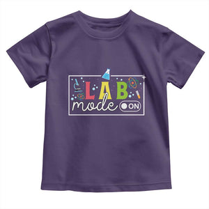 Funny Laboratory Scientist Toddler T Shirt Lab Mode On Chemistry Medical TS11 Purple Print Your Wear