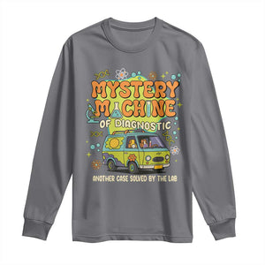 Funny Laboratory Week Scientist Long Sleeve Shirt Mystery Machine Of Diagnostic Chemistry Medical Van TS11 Charcoal Print Your Wear