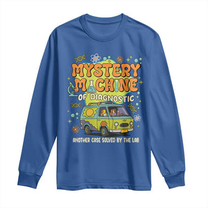Funny Laboratory Week Scientist Long Sleeve Shirt Mystery Machine Of Diagnostic Chemistry Medical Van TS11 Royal Blue Print Your Wear