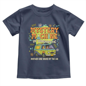 Funny Laboratory Week Scientist Toddler T Shirt Mystery Machine Of Diagnostic Chemistry Medical Van TS11 Navy Print Your Wear