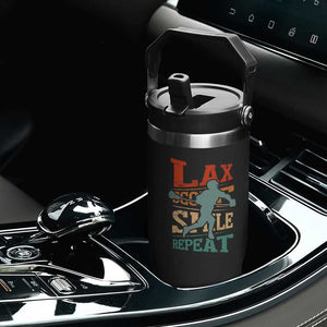 Funny Lax Score Smile Repeat Flip Straw Tumbler Lax Lacrosse Lover TS11 Print Your Wear