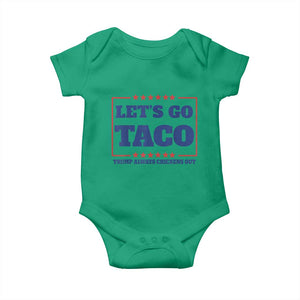 Funny Let's Go Taco Baby Onesie Tacos for President Humor TS02 Irish Green Print Your Wear