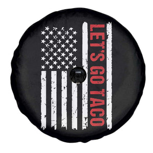 Funny Let's Go Taco Spare Tire Cover Stars and Stripes Political Satire TS02 Print Your Wear