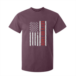 Funny Let's Go Taco T Shirt For Kid Stars and Stripes Political Satire TS02 Maroon Print Your Wear