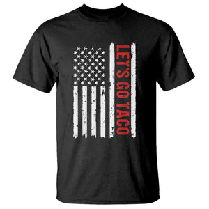 Funny Let's Go Taco T Shirt Stars and Stripes Political Satire TS02 Black Print Your Wear